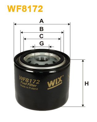 WIX FILTERS Топливный фильтр WF8172